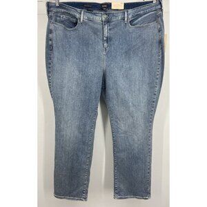 NYDJ Not Your Daughters Jeans Plus Size 28 28W Straight Leg Marilyn Stretch New